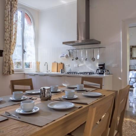 The spacious kitchen at Barbaria Terrace apartment