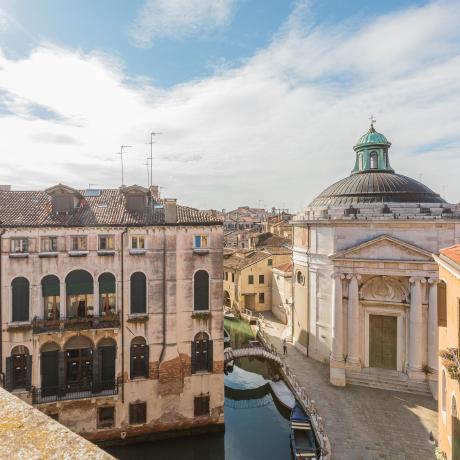 The lovely view from Maddalena Terrace apartment