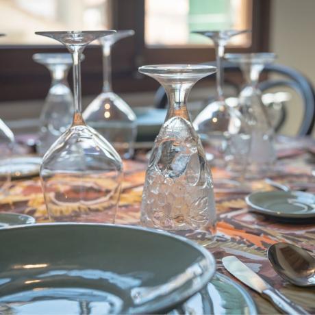 How to dress your table at Santa Giustina apartment