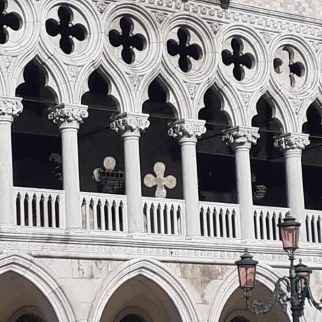 The beautiful façade of the Doges Palace