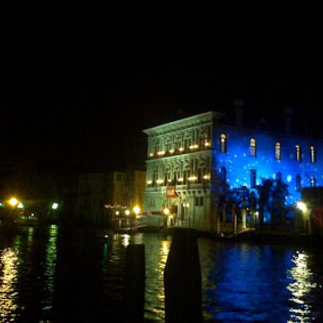 The Casino' di Venezia under a blue light and stars