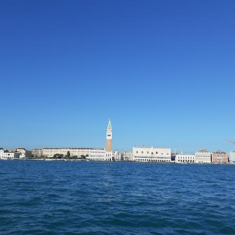 Venedig vom Wasser aus gesehen