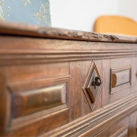 Un particolare del salotto