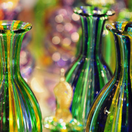 Beautiful works of art in Murano glass