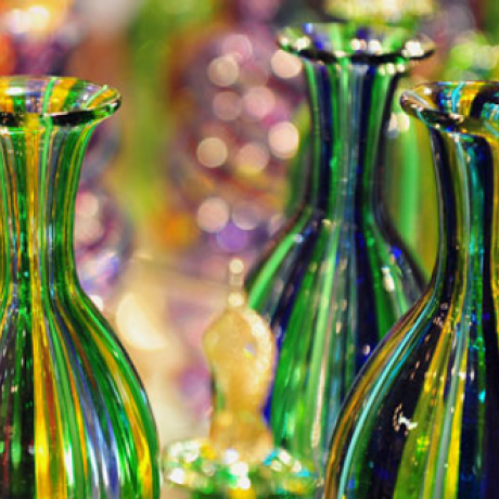 Verre soufflé du Musée du verre de Murano