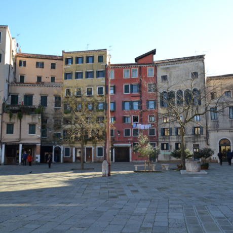 Bunter Ort des venezianischen Ghettos